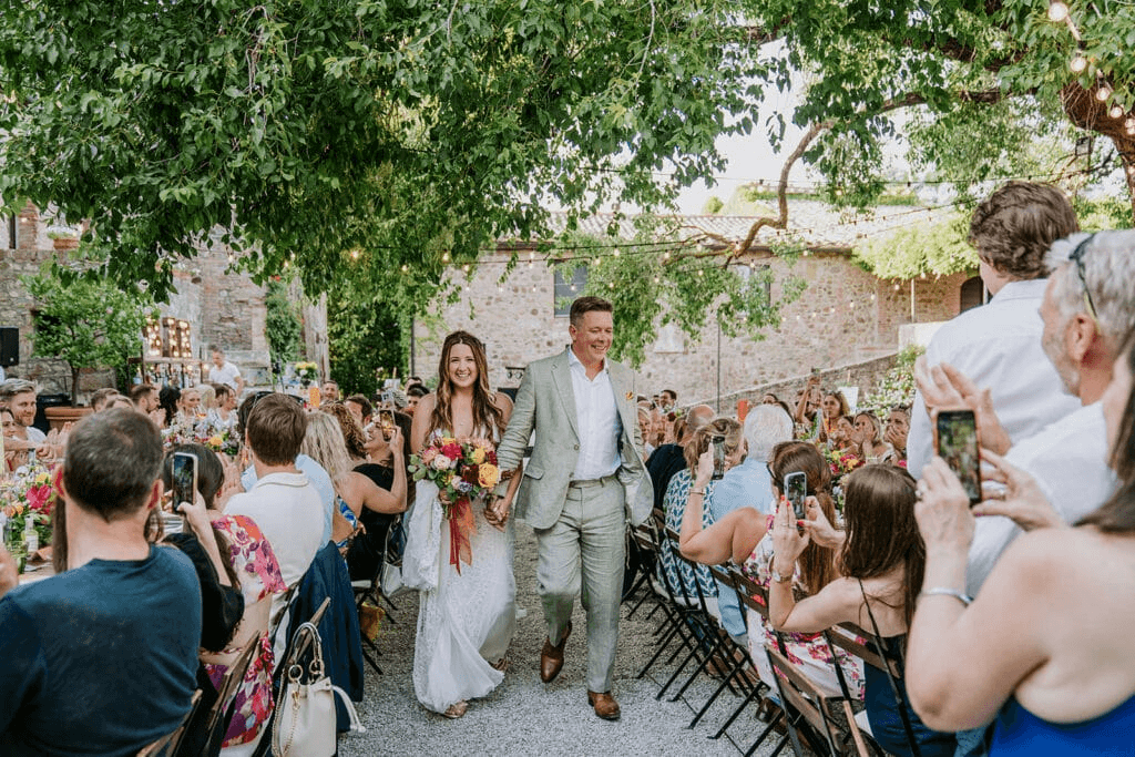 Wedding ceremony procession