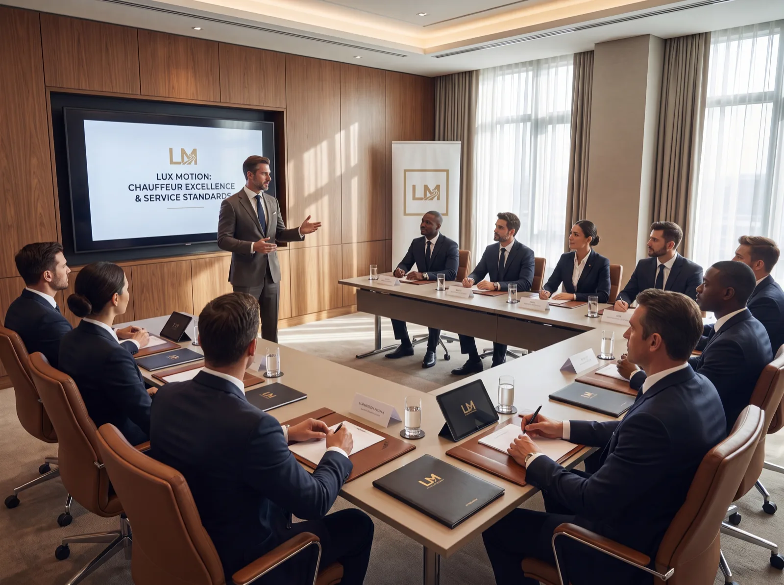 Training session on chauffeur excellence and service standards