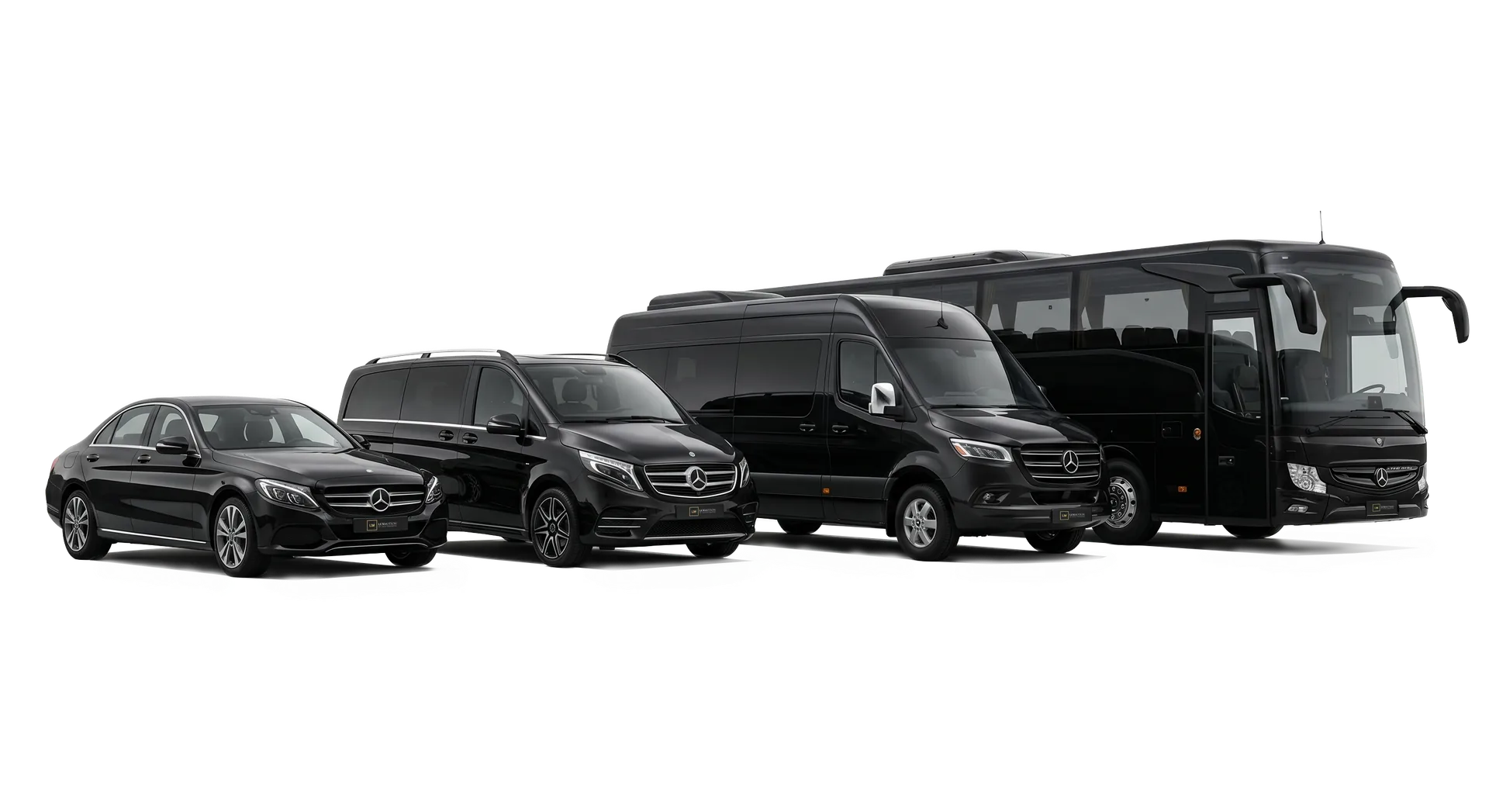 LuxMotion fleet: sedan, V-Class, sprinter and minibus