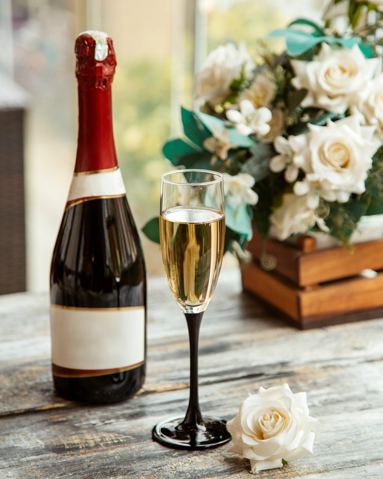 Champagne on board