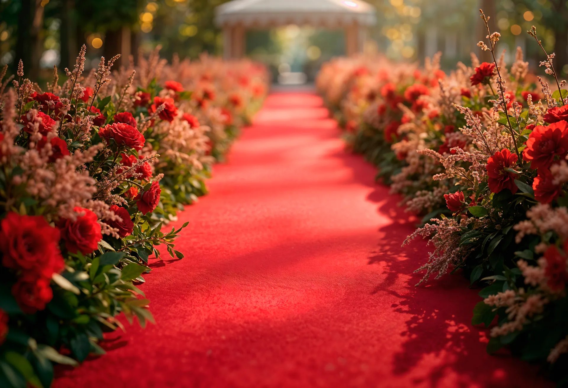 Red carpet on arrival